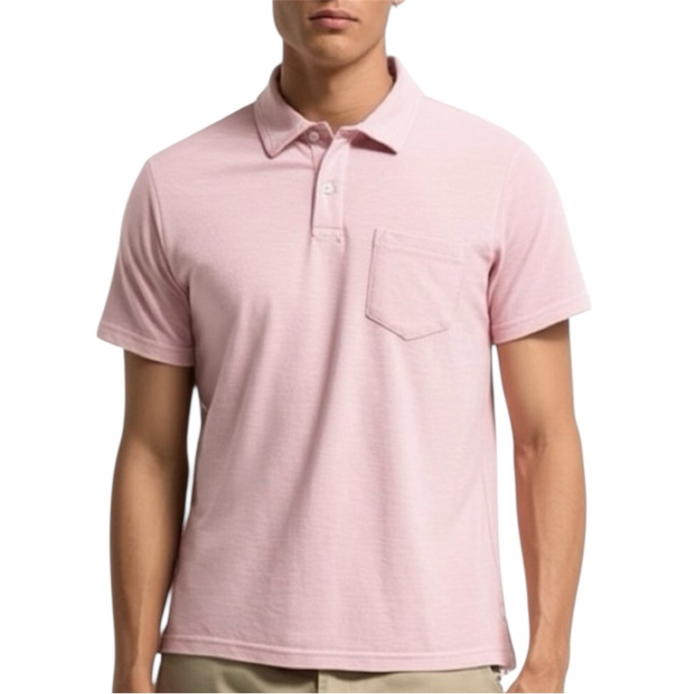 Roebuck & Co Men’s Pink Y2K Classic Polo Golf Shirt Size Xlarge